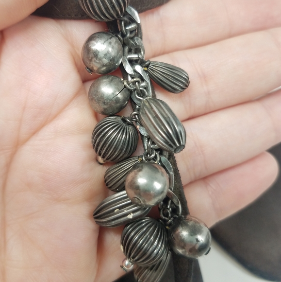 Dolce & Gabbana Brown Suede Embellished Sandals - Picture 12 of 12